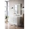 James Martin Vanities Athens 30in Single Vanity, Glossy White w/ 3 CM White Zeus Quartz Top E645-V30-GW-3WZ - alternate 2